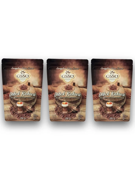 Osso 3’lü Dibek Kahvesi(3X200=600gr) ürün görseli 1