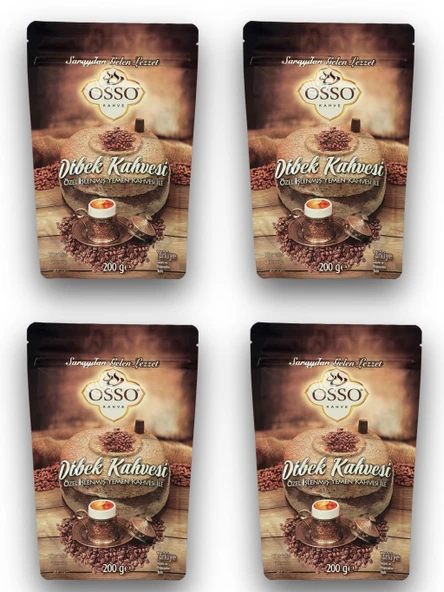 Osso 4'lü Dibek Kahvesi(4X200=800gr) ürün görseli 1