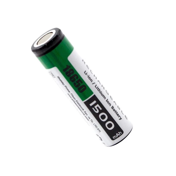 Orion 18650 3.7V 1500mAh Şarj Edilebilir Li-ion Pil ürün görseli 1