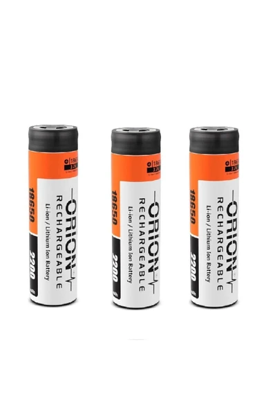 3 Adet Orion 2200 mAh Li-ion Şarjlı Pil ürün görseli 1