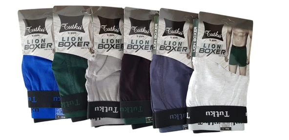 Tutku Erkek LION Spor Boxer 6'lı  0123 Kombin ürün görseli 1