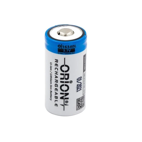 Orion 16340 3.7V 850mAh Li-ion Şarj Edilebilir RCR123A Pil ürün görseli 1