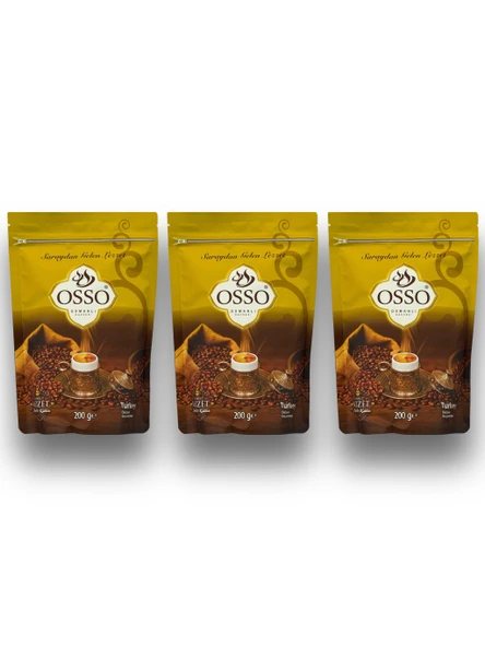 Osso 3’li Osmanlı Kahvesi(3X200=600gr) ürün görseli 1
