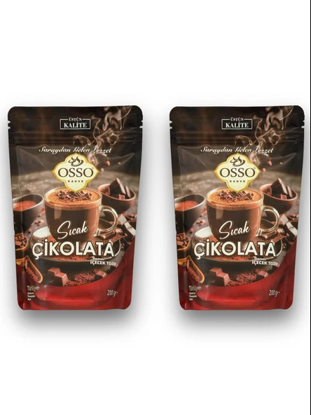 Osso 2'li Sıcak Çikolata(2X200=400Gr) ürün görseli 1