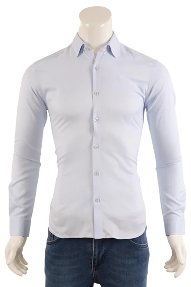 Erkek Slim Fit Gömlek - Resim 7