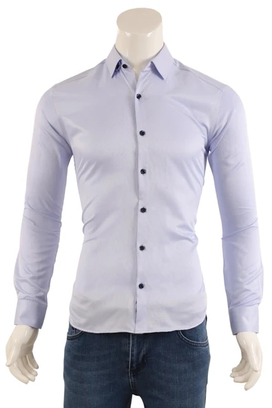 Erkek Slim Fit Gömlek - Resim 3