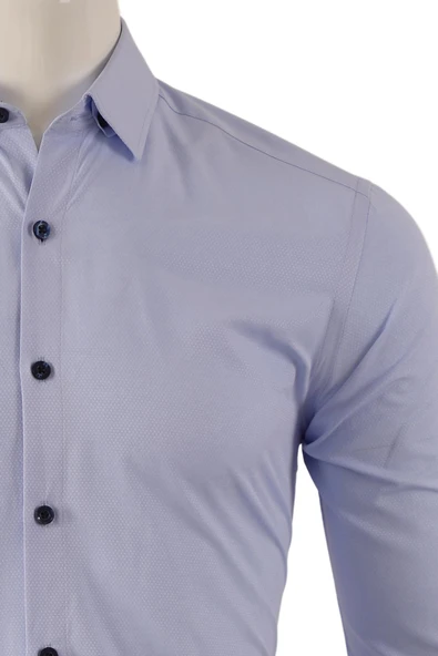 Erkek Slim Fit Gömlek - Resim 5