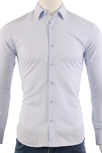 Erkek Slim Fit Gömlek - Resim 4