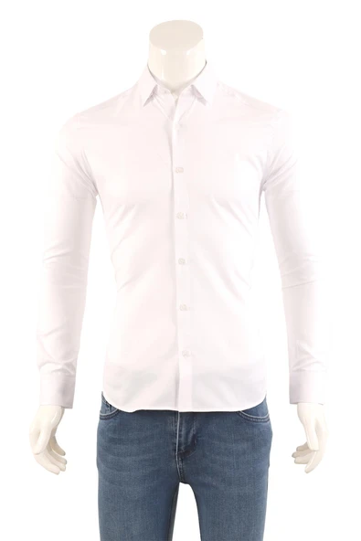 Erkek Slim Fit Gömlek - Resim 3