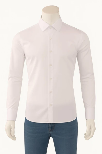 Erkek Slim Fit Damatlık Gömlek - Resim 3