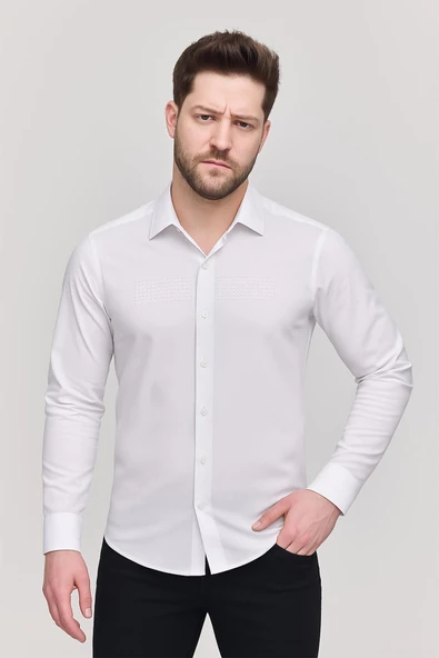 Erkek Slim Fit Gömlek ürün görseli 1