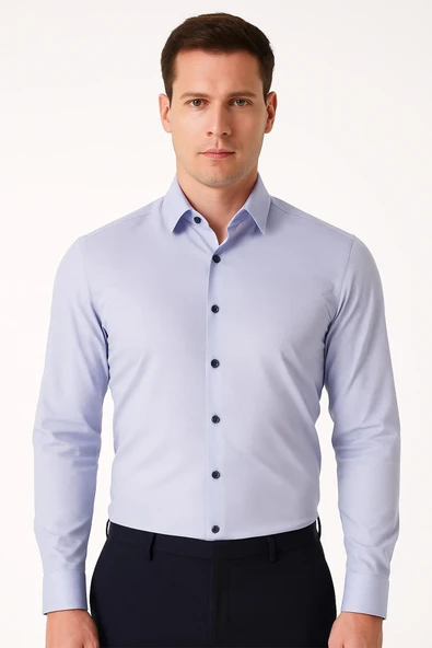 Erkek Slim Fit Gömlek - Resim 2