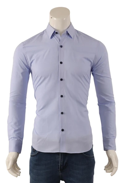 Erkek Slim Fit Gömlek - Resim 3