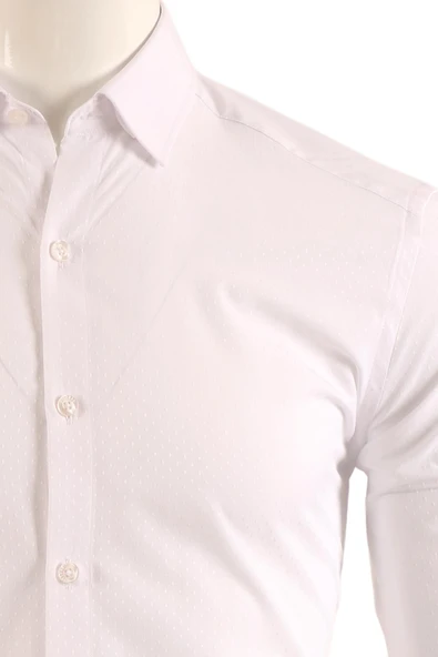 Erkek Slim Fit Gömlek - Resim 5