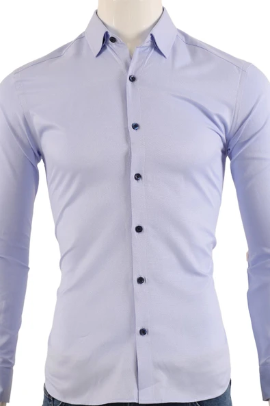 Erkek Slim Fit Gömlek - Resim 12