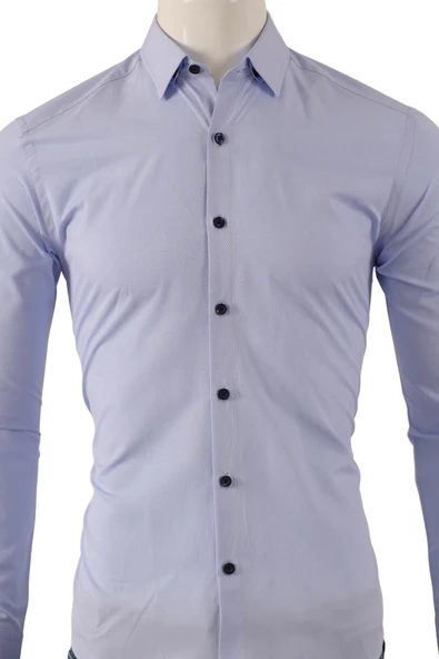 Erkek Slim Fit Gömlek - Resim 4