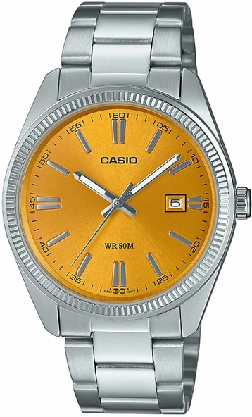 Casio MTP-1302PD-9AVEF Quartz Çelik Gri Sarı Kadran 39 mm Erkek Kol Saati ürün görseli 1