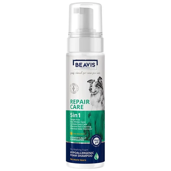 Beavis 5 in 1 Köpekler için Aloe Vera Özlü Kuru Köpük Şampuan 200 ml ürün görseli 1