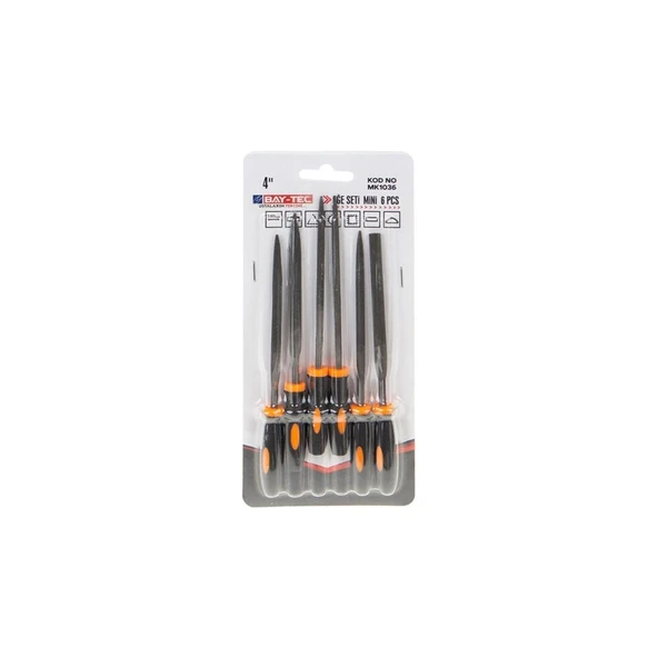 Baytec Eğe Seti Mini 6 Parça 4X MK1036 0787 ürün görseli 1