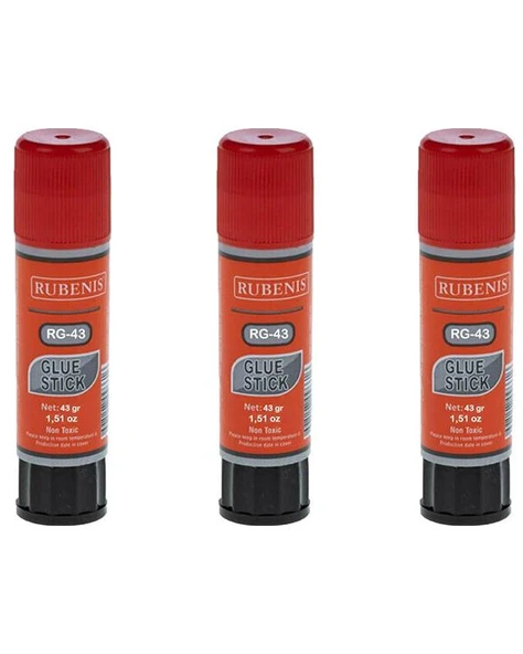 Rubenis Stick Yapıştırıcı 43 gr 3 Adet RG43 ürün görseli 1