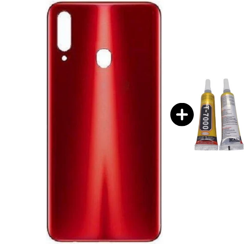 Samsung A20S SM-A207 Uyumlu Arka Pil Kapağı Kırmızı + B7000 ürün görseli 1