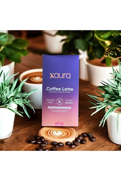 XAURA COFFEE LATTE (REİSHİ GANODERMA ÖZLÜ) ürün görseli 1