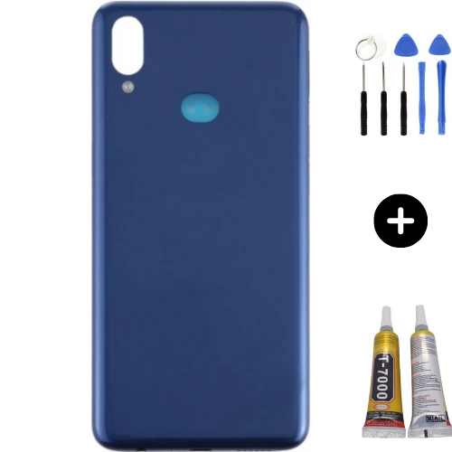 Samsung A10S SM-A107 Uyumlu Arka Pil Kapağı Mavi + Montaj Seti ürün görseli 1