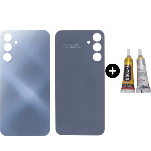 Samsung A15 SM-A155F Uyumlu Arka Pil Kapağı Mavi + B7000 ürün görseli 1