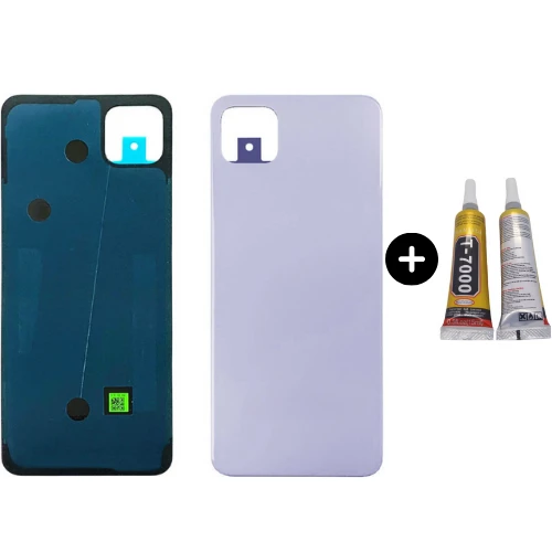 Samsung A22 5G SM-A226F Uyumlu Arka Pil Kapağı Mor + B7000 ürün görseli 1