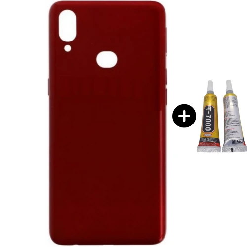 Samsung A10S SM-A107 Uyumlu Arka Pil Kapağı Kırmızı + B7000 ürün görseli 1