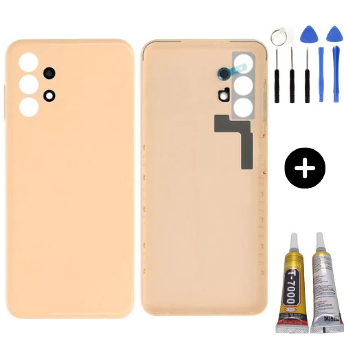 Samsung A13 SM-A135F Uyumlu Arka Pil Kapağı Turuncu + Montaj Seti ürün görseli 1