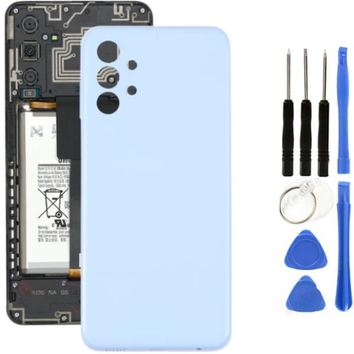 Samsung A13 SM-A135F Uyumlu Arka Pil Kapağı Mavi + Tamir Seti ürün görseli 1