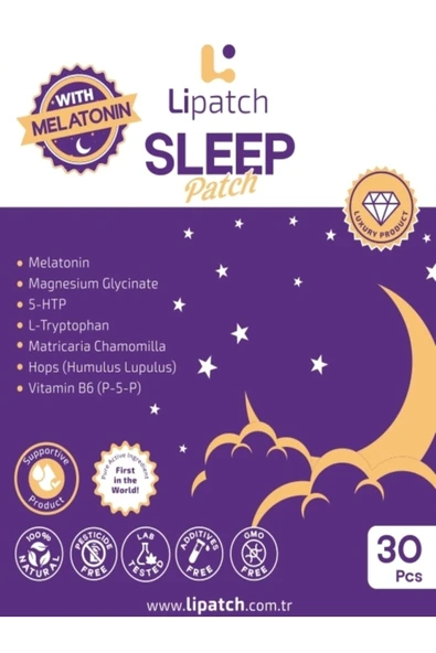 LIPATCH SLEEP PATCH WİTH MELATONİN 30 ADET - Resim 2