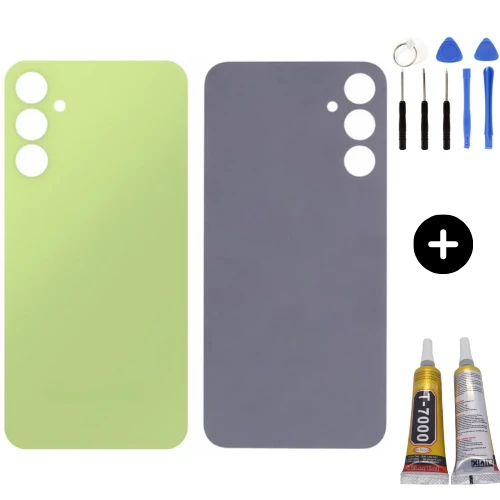 Samsung A24 SM-A245F Uyumlu Arka Pil Kapağı Sarı + Montaj Seti ürün görseli 1