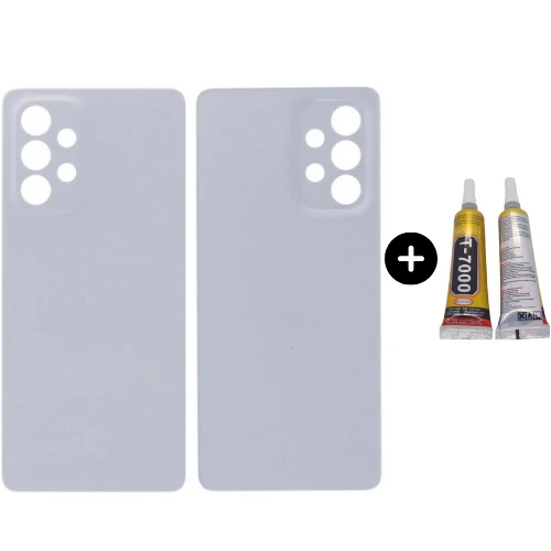 Samsung A53 5G SM-A536E Uyumlu Arka Pil Kapağı Beyaz + B7000 ürün görseli 1