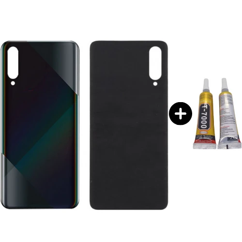 Samsung A70S SM-A707F Uyumlu Arka Pil Kapağı Siyah + B7000 ürün görseli 1