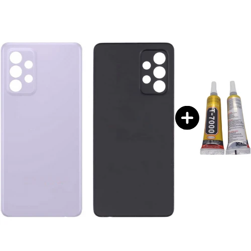 Samsung A52 5G SM-A526 Uyumlu Arka Pil Kapağı Mor + B7000 ürün görseli 1