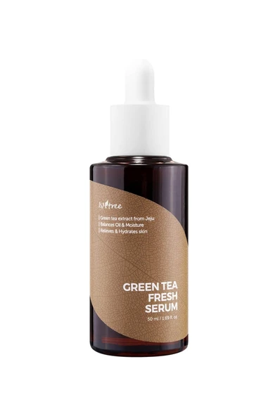 ISNTREE GREEN TEA FRESH SERUM 50 ML YAĞ/NEM DENGESİ SAĞLAYAN GERÇEK YEŞİL ÇAYLI SERUMU ürün görseli 1