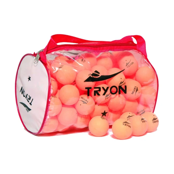 TRYON MTT-070 100'lü 1 Yıldız Masa Tenis Topu Turuncu ürün görseli 1