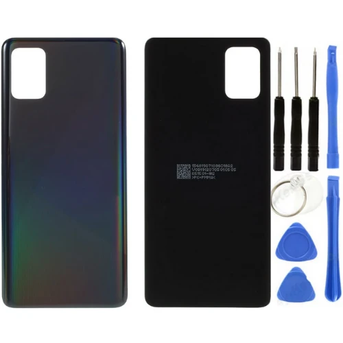 Samsung A51 SM-A515 Uyumlu Arka Pil Kapağı Siyah + Tamir Seti ürün görseli 1