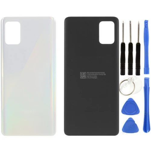 Samsung A51 SM-A515 Uyumlu Arka Pil Kapağı Beyaz + Tamir Seti ürün görseli 1