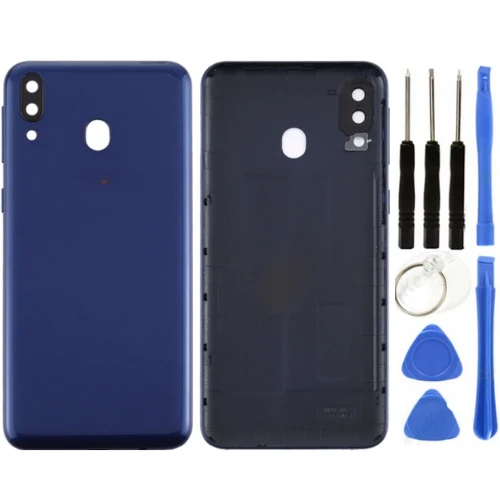 Samsung M20 SM-M205 Uyumlu Arka Pil Kapağı Mavi + Tamir Seti ürün görseli 1
