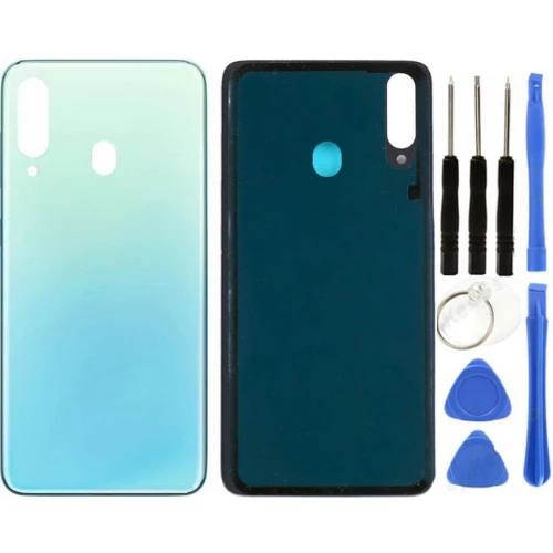 Samsung M40 SM-M405F Uyumlu Arka Pil Kapağı Yeşil + Tamir Seti ürün görseli 1