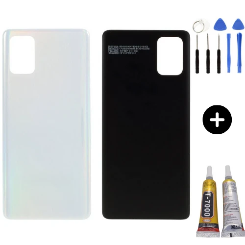 Samsung A72 SM-A725F Uyumlu Arka Pil Kapağı Beyaz + Montaj Seti ürün görseli 1