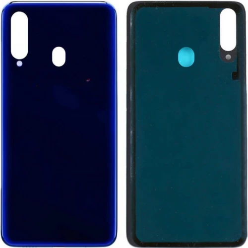 Samsung M40 SM-M405F Uyumlu Arka Pil Kapağı Mavi ürün görseli 1