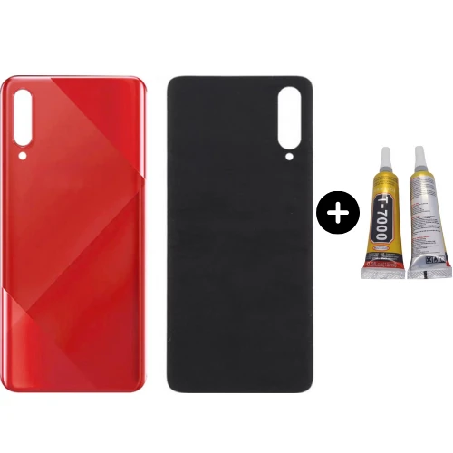 Samsung A70S SM-A707F Uyumlu Arka Pil Kapağı Kırmızı + B7000 ürün görseli 1