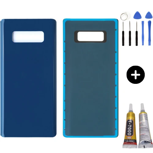 Samsung Galaxy Note 8 SM-N950F Uyumlu Arka Pil Kapağı Mavi + Montaj Seti ürün görseli 1