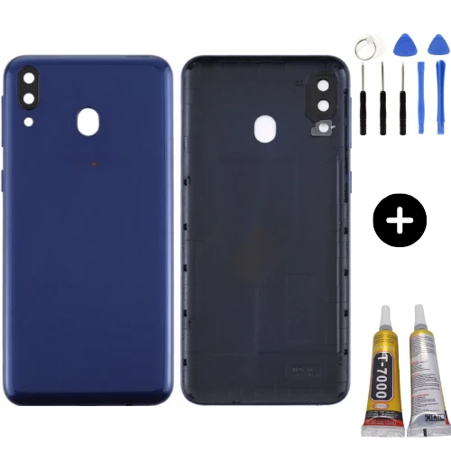 Samsung M20 SM-M205 Uyumlu Arka Pil Kapağı Mavi + Montaj Seti ürün görseli 1