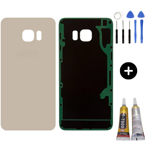 Samsung S6 Edge Plus SM-G928 Uyumlu Arka Pil Kapağı Gold + Montaj Seti ürün görseli 1