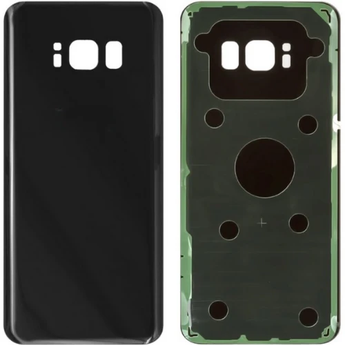 Samsung S8 SM-G950 Uyumlu Arka Pil Kapağı Siyah ürün görseli 1
